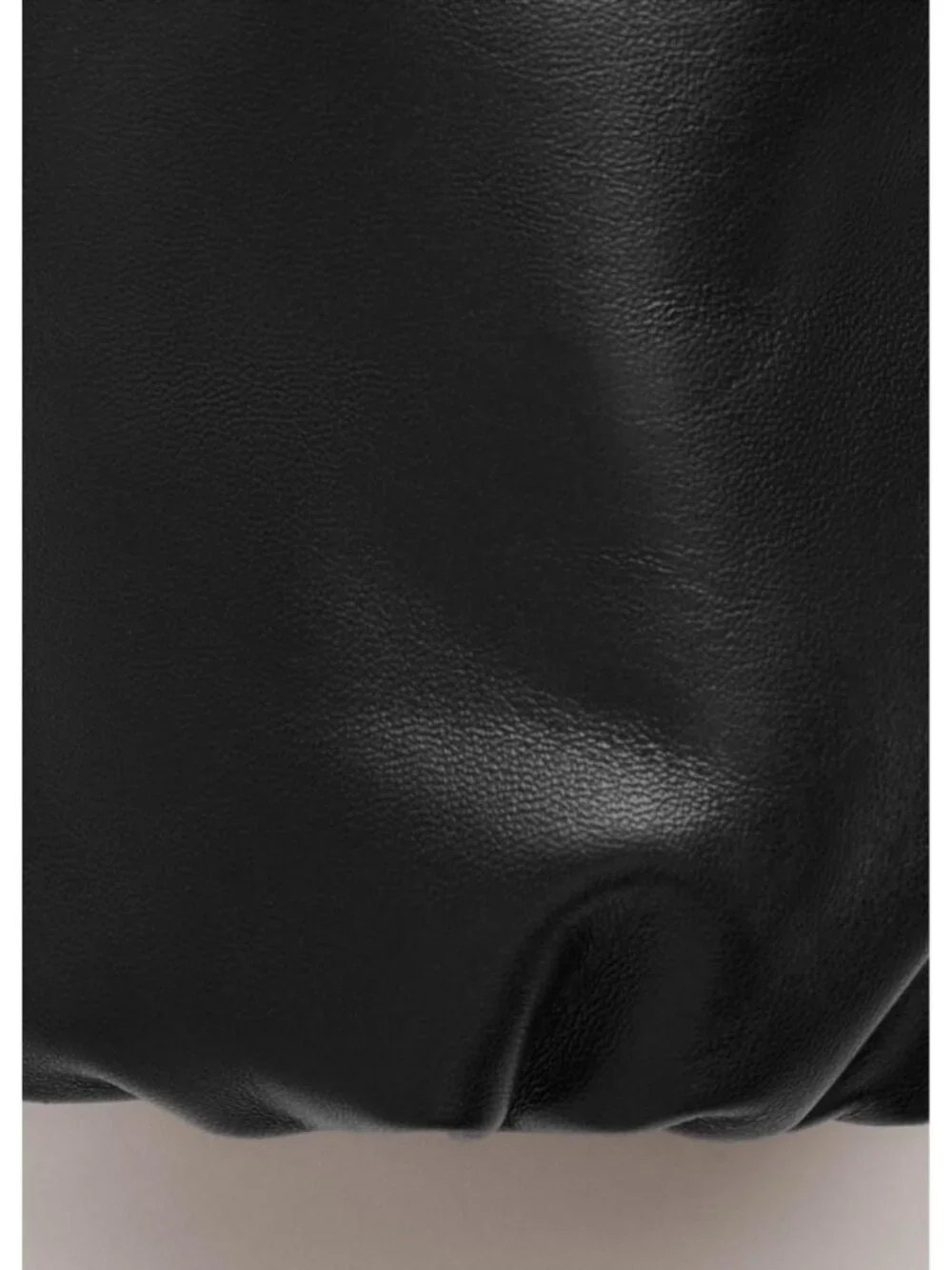 MANGO SELECTION LEATHER BOMBER JACKET WITH WRAPAROUND COLLAR - Picture 7 of 7